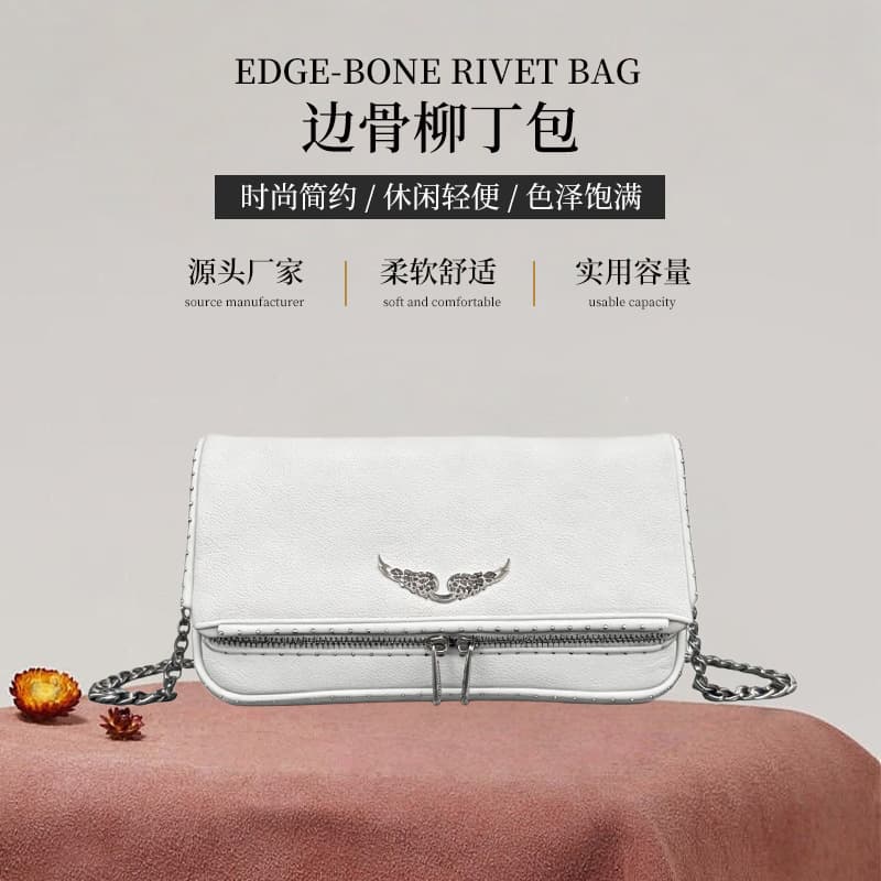2026 New Retro Crossbody Bag Casual Light Luxury Bag Women's Fashion Simple Chain Bag Shoulder Bag Underarm Bag Factory