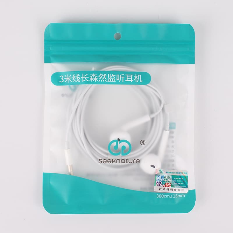 Senran Earphones 3m Cable White Monitor In-Ear Return Karaoke Device Universal for Computer Sound Card Live Streaming