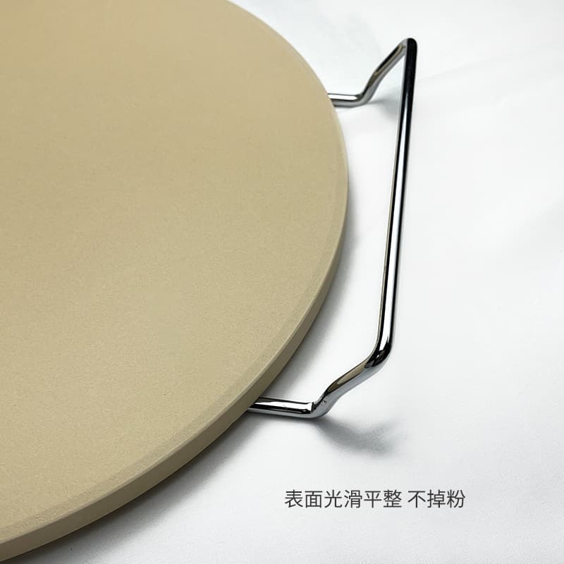 Cordierite Oven Baking Stone Thin Crust Pizza Tray 13-inch Ceramic Pizza Stone Round