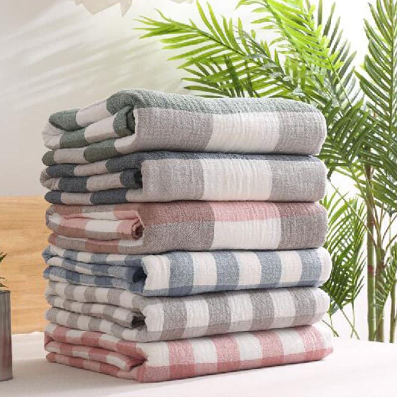 Gauze Towel Blanket, Pure Cotton Towel Throw, Summer Thin Small Blanket, Office Nap Cover, Air-conditioned Quilt Sheet Wholesale