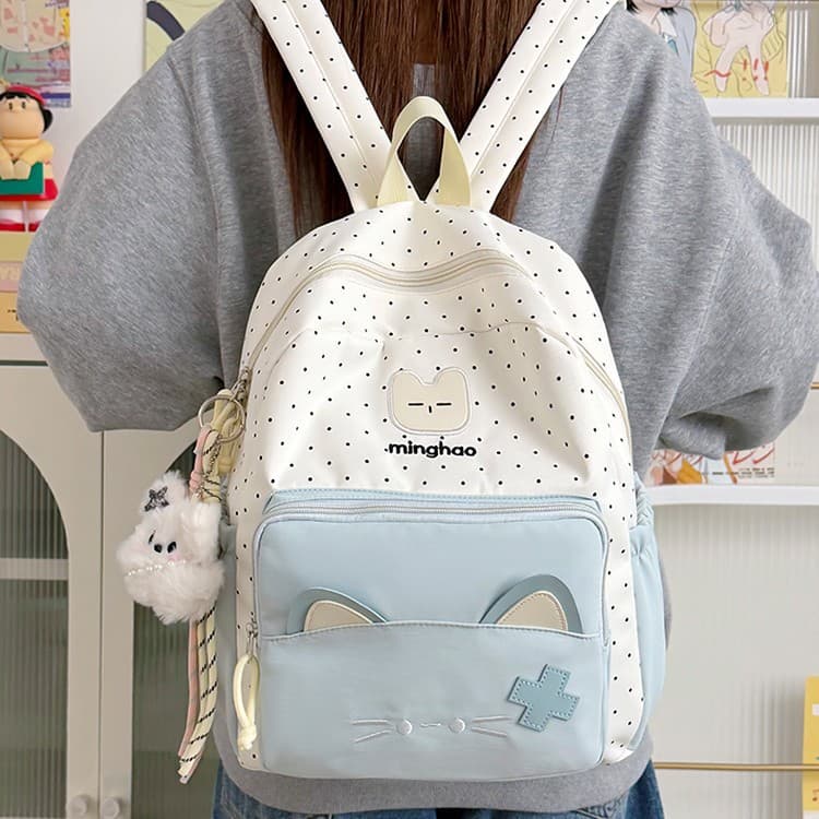 Cute Kids Backpack for Girls, Small Double-Shoulder Bag for Travel, Lightweight Mini School Bag for Kindergarten Outings