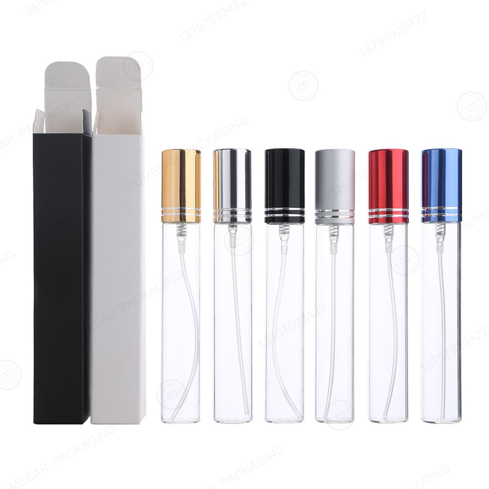 Factory In-Stock 15ml Perfume Bottle Frosted Glass Spray Bottle Mini Refillable Bottle Sample Portable Cosmetic Empty Bottle