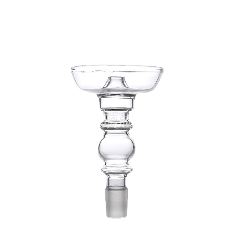 Cross-border Stock 18.8mm Glass Hookah Bowl Hookah Funnel Bowl Heat-Resistant Design Hookah Head Compatible with Charcoal Screen