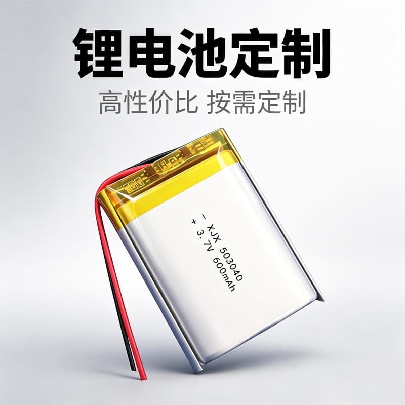 KC certified polymer lithium battery 503040-600 mAh 3.7V lithium ion soft pack lithium e-book battery