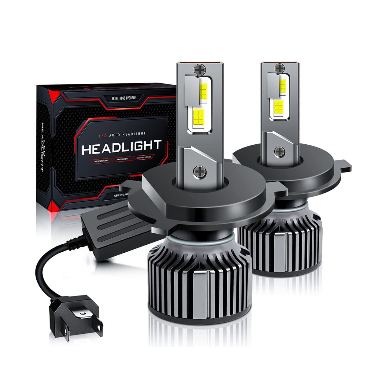 M6 Cross-Border Supply Car LED Headlight H4 High and Low Beam Integrated H139007 Super Bright Strong Light H7 Modified Car Light