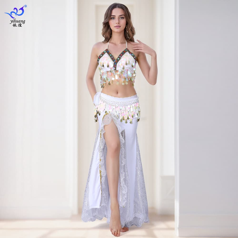 Women's three-piece dance belly dance dance style sexy suit dance costume exotic India