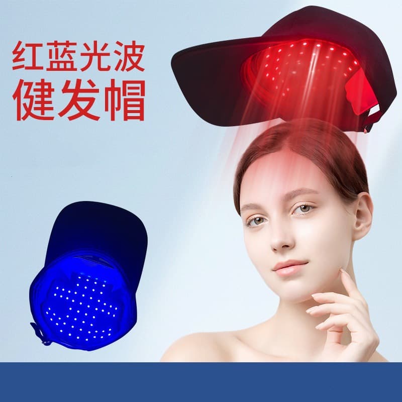 Red and Blue Light Cap Red and Blue Light Device Infrared Hair Growth LED Cap Red Light Hair Loss Treatment Beauty Infrared Light Blue Light Hair Care