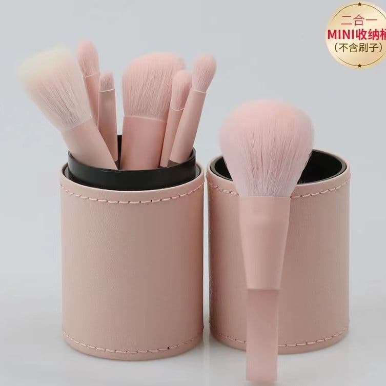 Cosmetic Brush Storage Holder Storage Box Eyebrow Pen Portable Desktop Dustproof Pen Holder with Lid Large Capacity Mini Brush Bucket