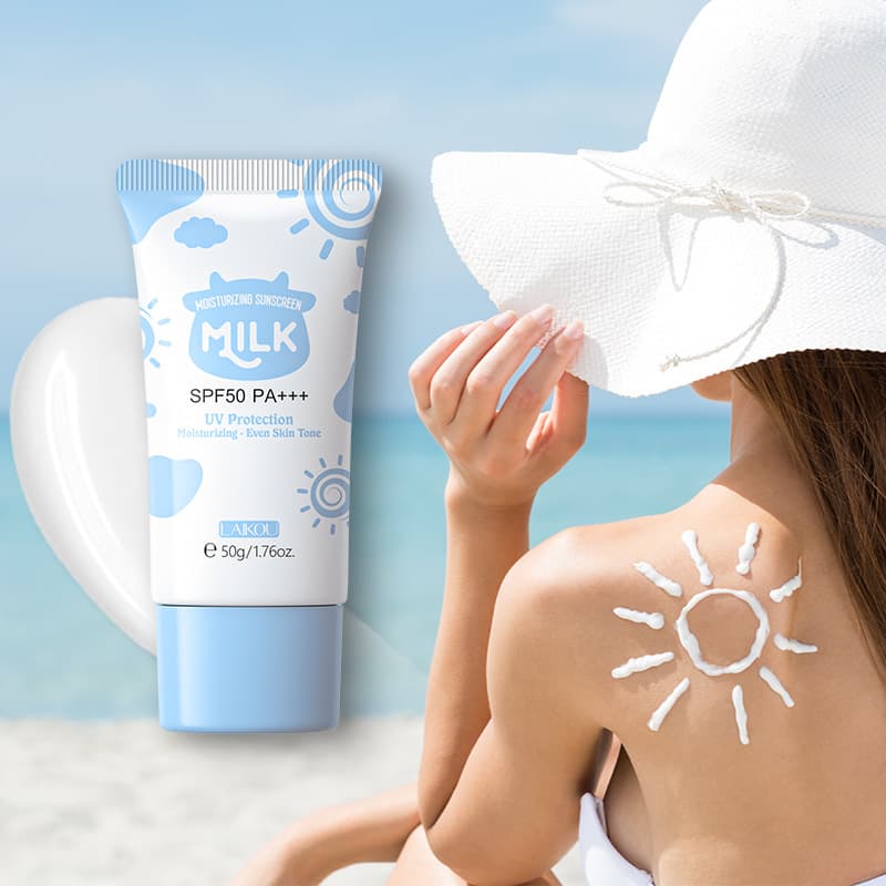 Laikou Milk Sunscreen Isolation Primer Face Cream Moisturizing Hydrating Cross-border Manufacturer