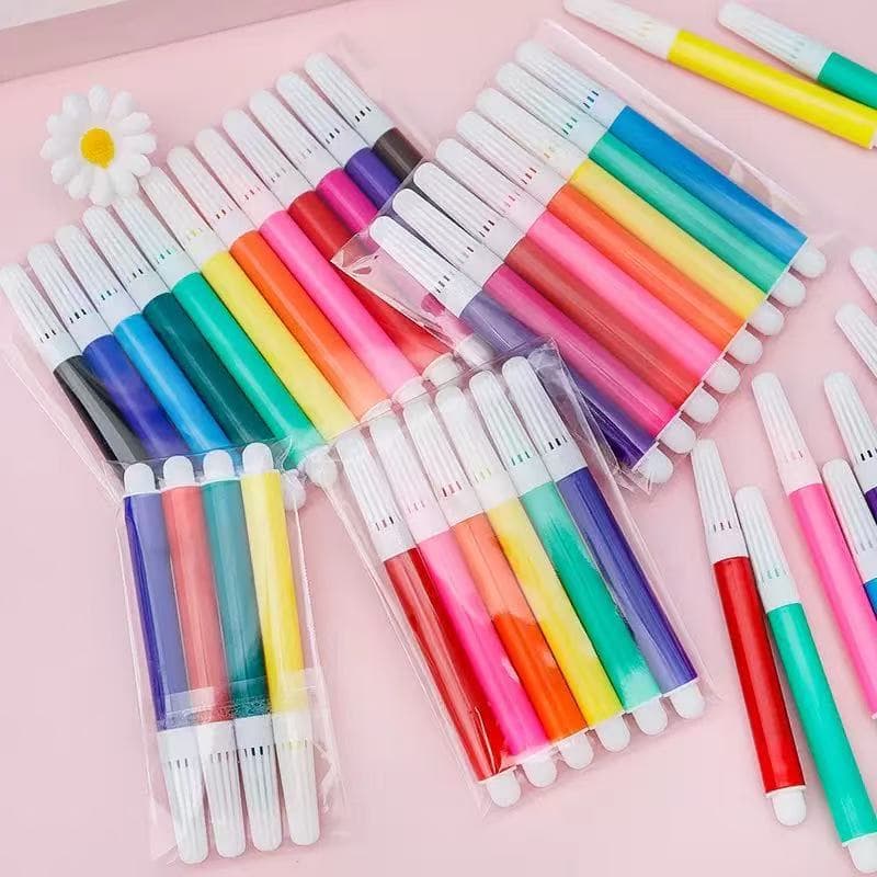 Wholesale Children's DIY Doodle Color Pens, 4-Color 6-Color Mini Watercolor Painting Supplies Toy Doodle Brush Sets
