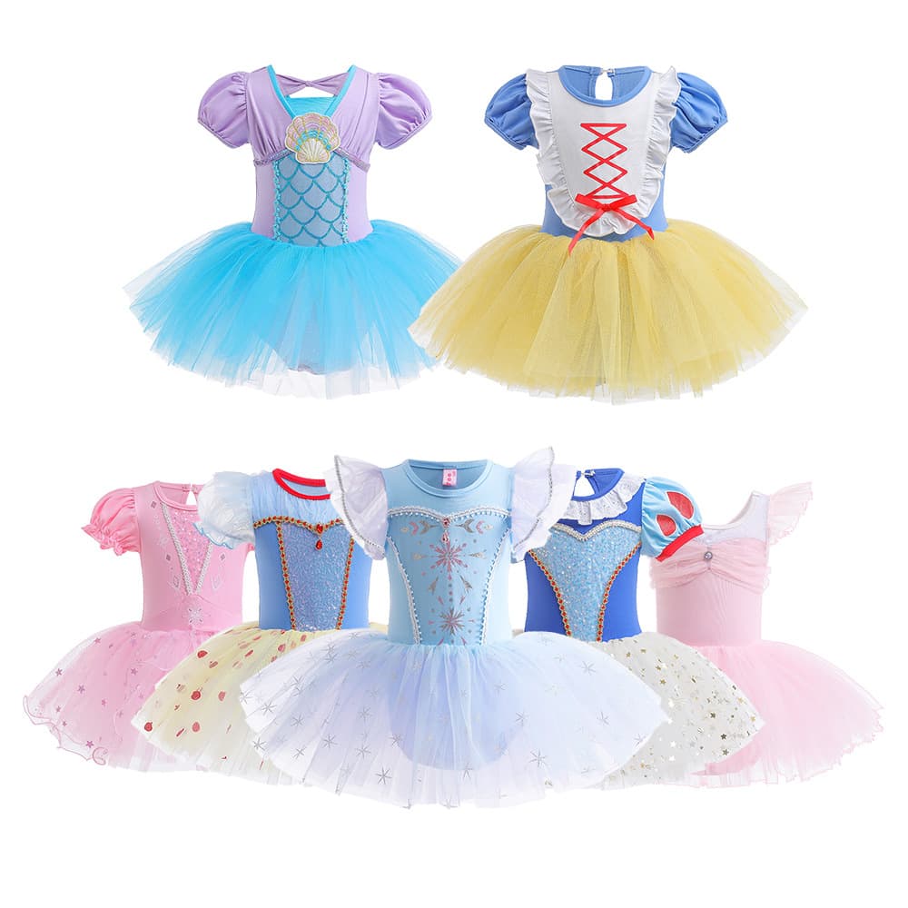 2024 New Women's Ballet Dance Skirt Original New Design Tutu Skirt Girls Frozen Princess Dress Ice Princess Costume Party Dress