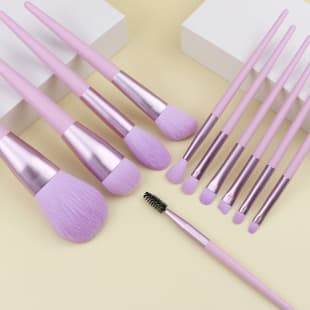 Small Purple Sweet Potato Makeup Brush Huayang Style Wooden Handle Soft Bristle Blush Brush Contour Brush Blending Brush Cangzhou Makeup Brush Set