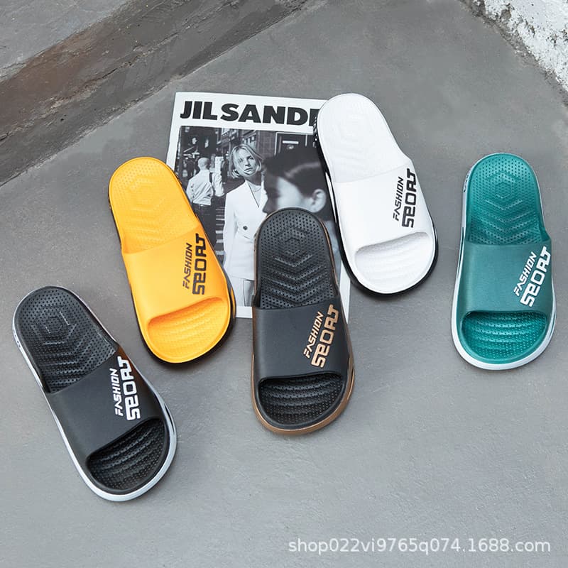 Men's Summer Korean Style Outdoor Platform Couples Sandals, Women's Home Soft Sole Beach Unisex Sandals
