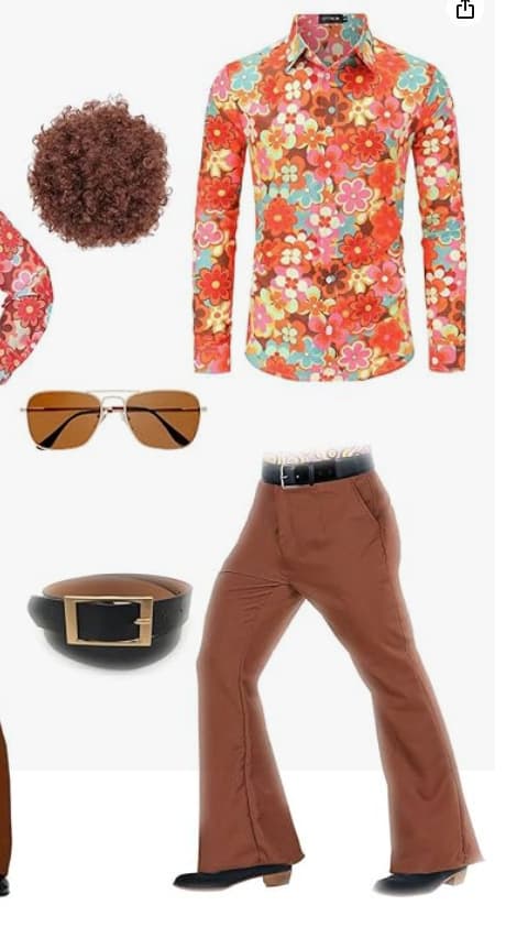 Spring 2025 New 70s Men's Classic Casual Retro Suit Disco Performance Costume