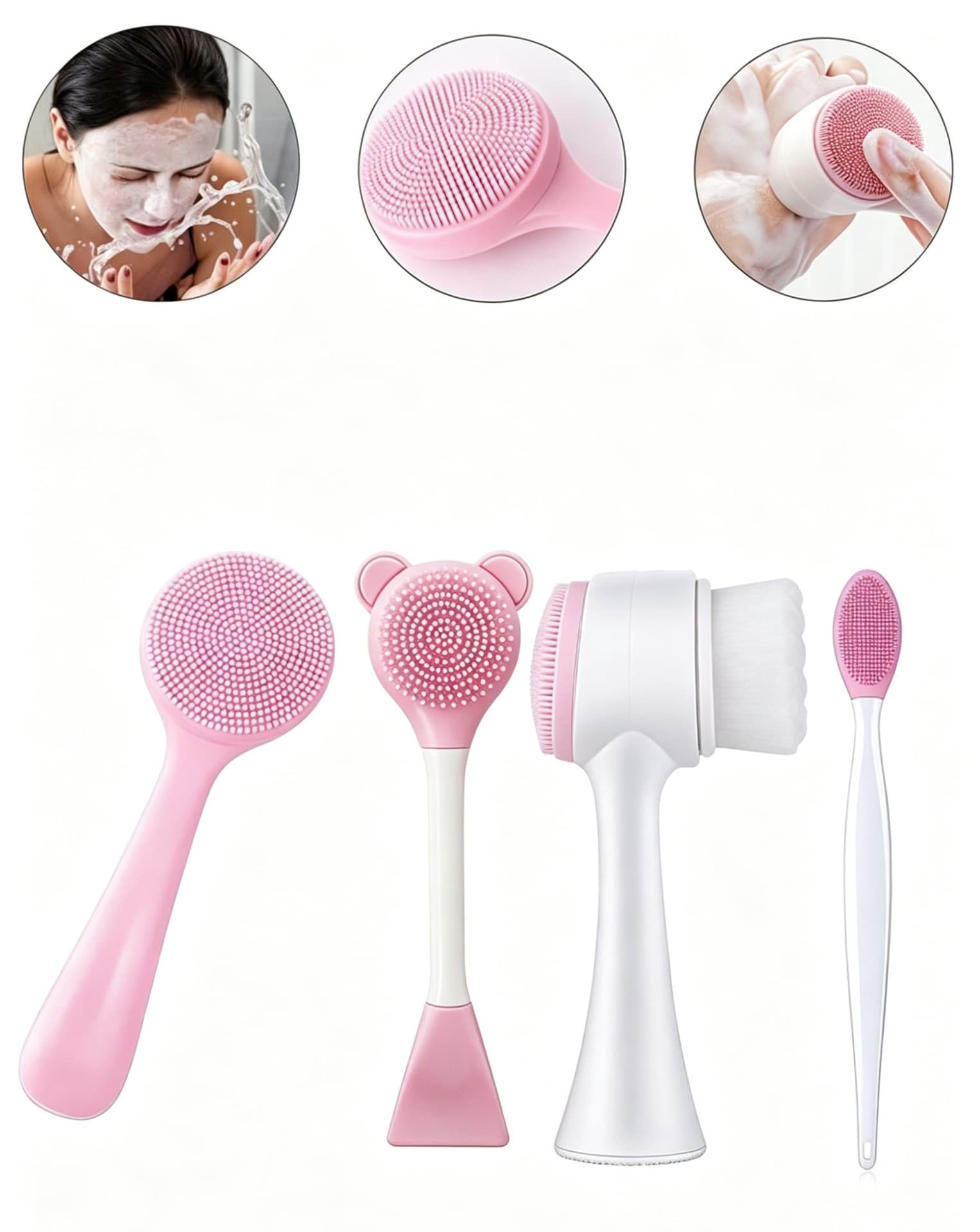 Cross-Border Hot Facial Beauty Massage Tool & Cleaning Set: Gua Sha Board, Massage Comb, Temu Shein Dropshipping