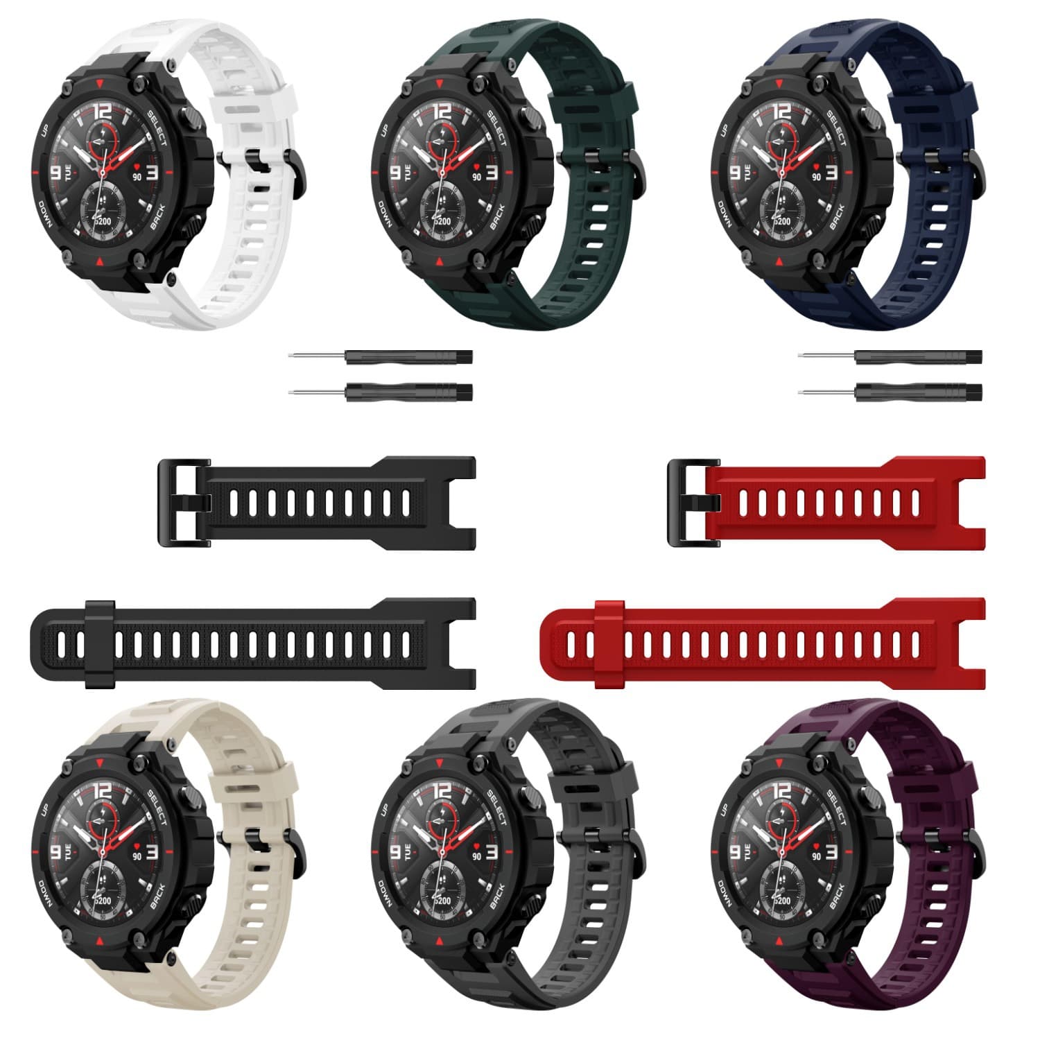 Suitable for Huami Amazfit T-Rex Tyrannosaurus silicone strap T-Rex universal silicone strap