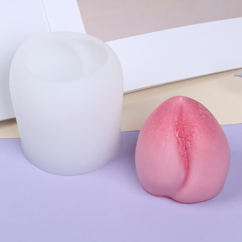 Large and Small Longevity Peach Chocolate Silicone Mold Real Food Play Mold Chocolate Cake Decoration Ornament Cake Dessert Mold