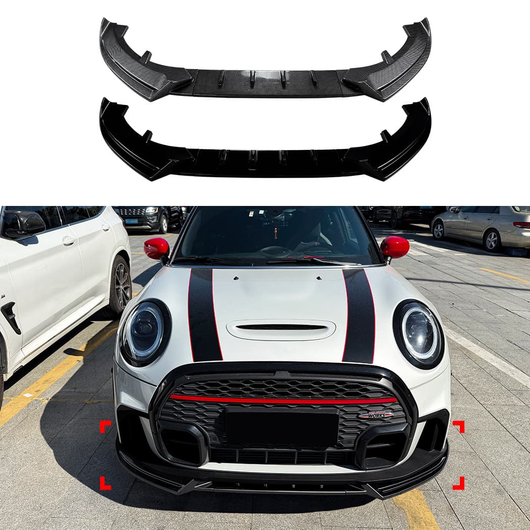 For Mini Cooper JCW Mini One F55 F56 F57 Late Model Front Lip Front Bumper Spoiler Body Kit Modification