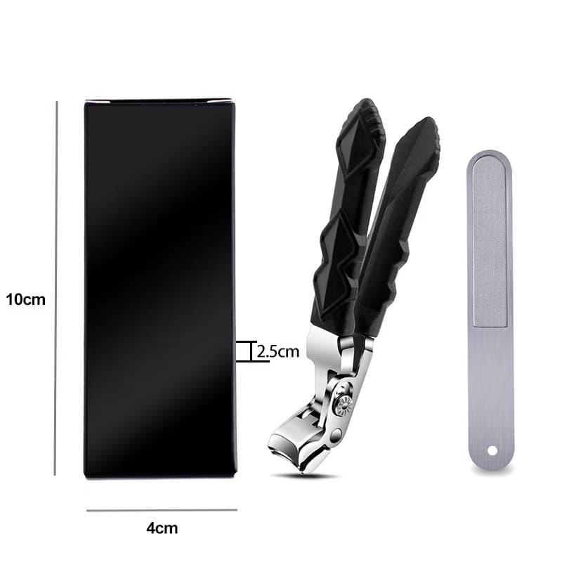 Cross-border Curved Nail Clipper Stainless Steel Long Handle Large Opening Grip Style Nail Clipper Toenail Clipper