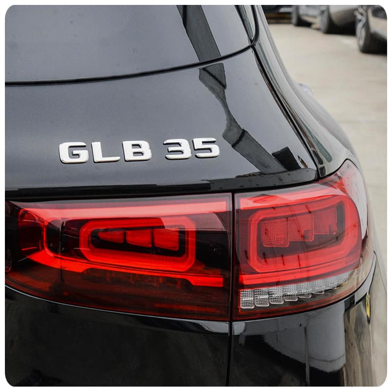 Mercedes-Benz Rear Emblem Badge Sticker E/C Class E300L/GLC/GLE/AMG/260L Number Letter Badge English