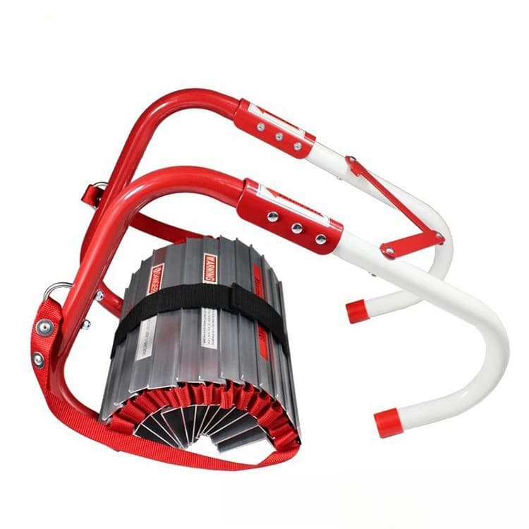 Fire Escape Ladder Foldable High-altitude Work Rescue Climbing Ladder, Metal Soft Ladder, 4m 7.5m 70m