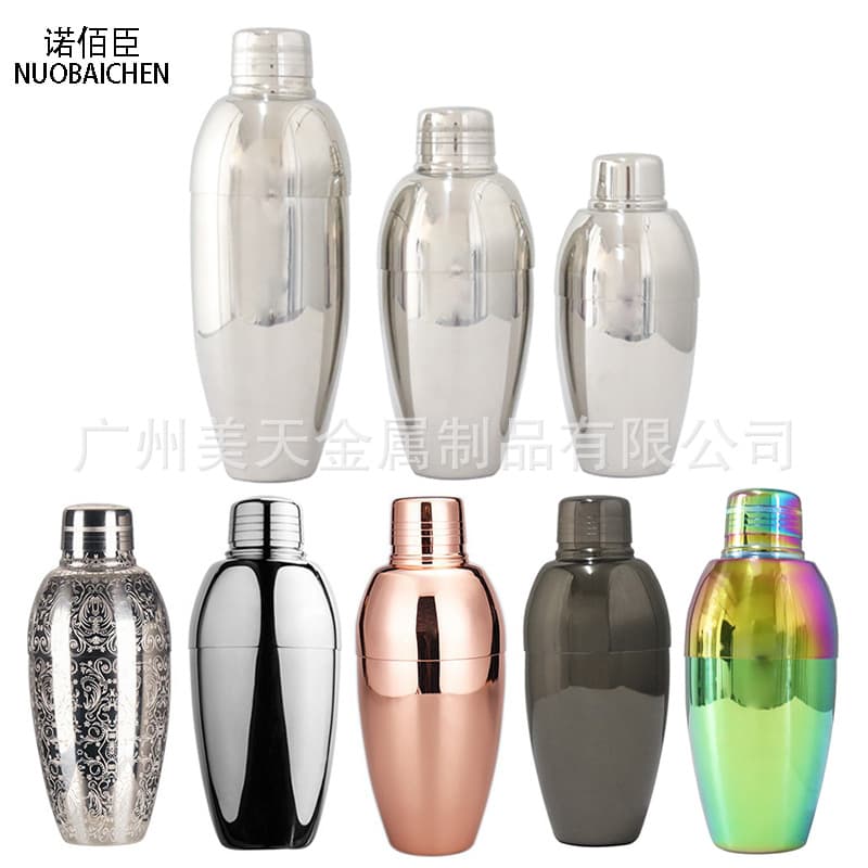 Stainless Steel 304 Japanese Style Cocktail Shaker Three-piece Bar Tools Shaker Cup 500ml Kitchen Utensils Bar Supplies