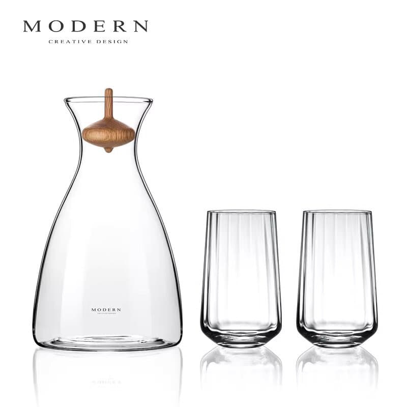 MODERN Luxury Cold Water Kettle Set, Heat-Resistant High-Temperature Transparent Glass, Large Capacity Water Pitcher for Home Use