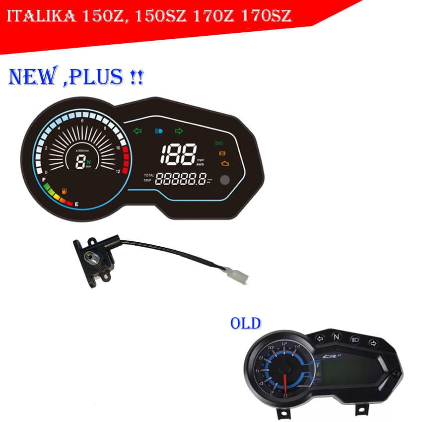 Mexico Hot-Selling Motorcycle Instrument Cluster Compatible with Italika 150z 150sz 170z Speedometer