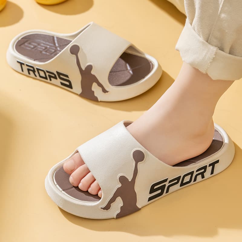 Children's slippers summer non-slip home fashion outdoor wear outdoor middle and large children's slippers men's adult slippers