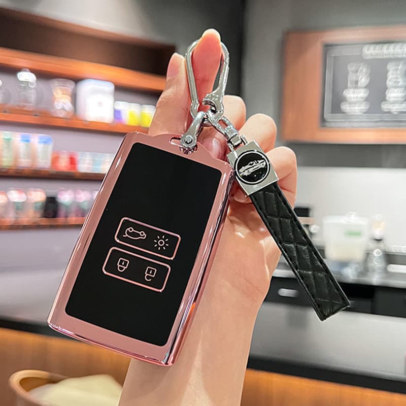 For Dongfeng Renault Key Case Cover Koleos Kadjar Renault City K-ZE Nano Box Full Wrap Protective Buckle
