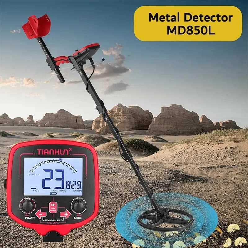 Cross-border hot selling TX-850L metal detector underground treasure hunter large detection plate waterproof gold, silver and copper detection