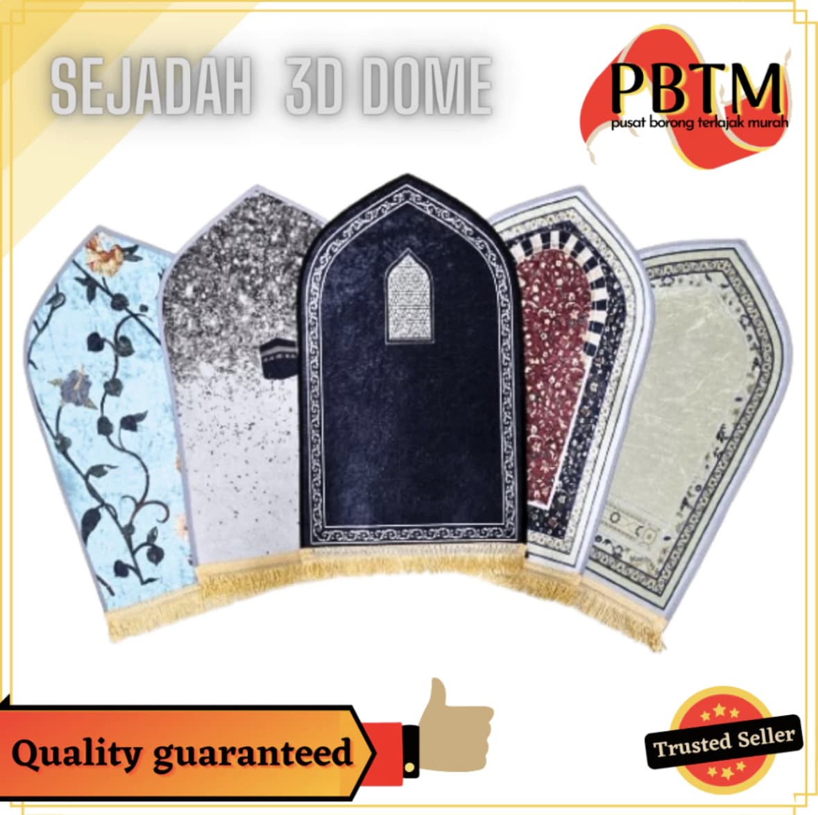 Wholesale Ethnic Prayer Mat Mini Sejadah Prayer Mat High-End Hajj Pilgrimage Carpet