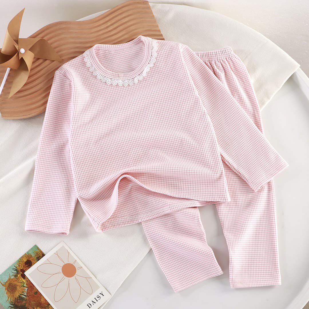 New children's suit girls' pajamas, pajamas, lace women's de Rong spring and autumn home clothes manufacturers wholesale