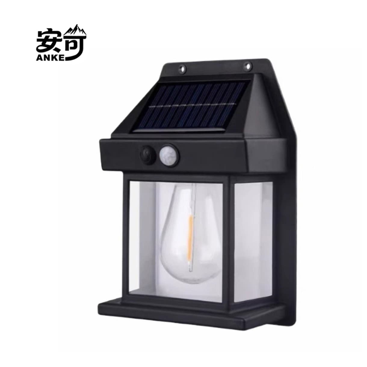 Solar tungsten lamp outdoor courtyard wall lamp human body induction road lamp home solar lighting