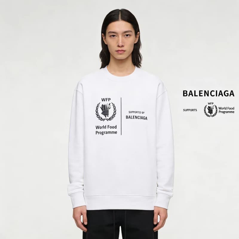 Cross-border Paris High-end B Brand Fashion Autumn/Winter New Round Neck Sweatshirt Casual Versatile Unisex Couple Style