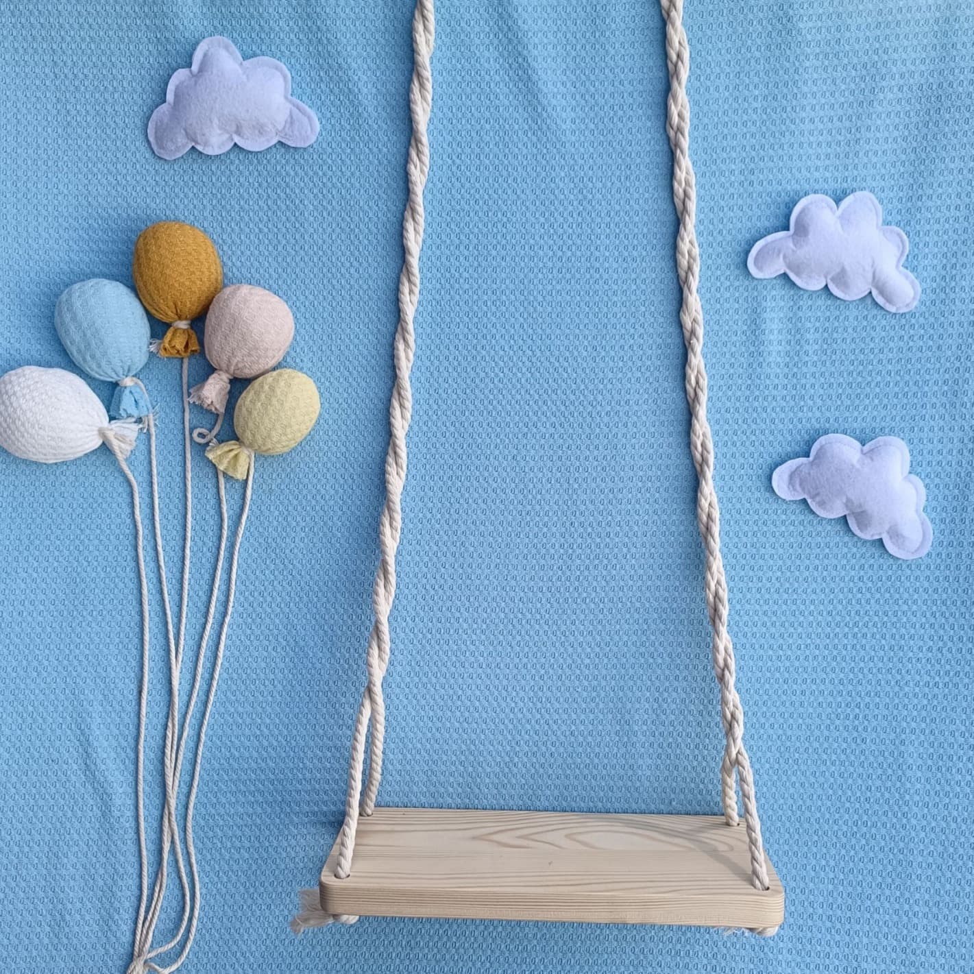Newborn Baby Photo Prop Hammock Balloon Cloud Pose Newborn Photography Swing Prop Theme