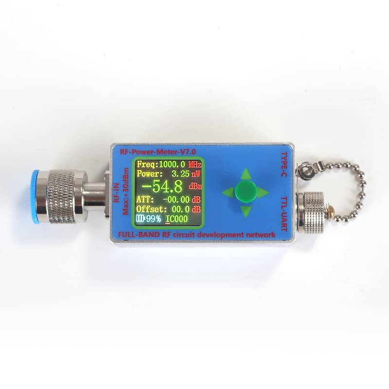 N-Type RF Power Meter V7 10GHz TYPE-C Communication Data Export Power Detector Serial Communication