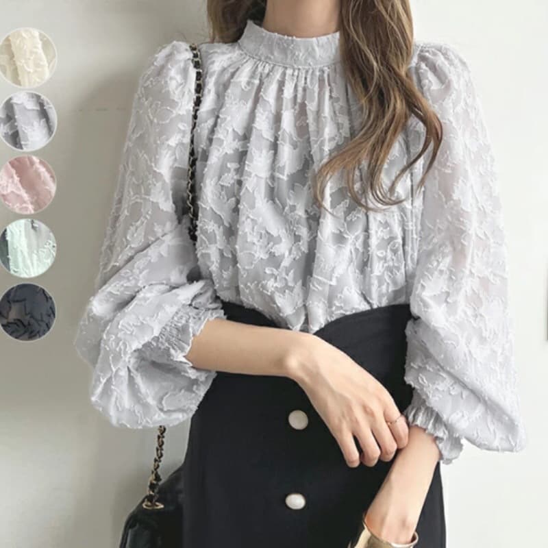 Foreign order, Japanese style, Korean version, Southeast Asia foreign trade, Korean version beach shirt, chiffon shirt, lace top, sun protection shirt, air-conditioning shirt
