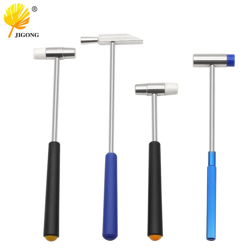 Dual-headed watch repair hammer, metal mini hammer, rubber/metal dual-use soft/hard hammer, multi-spec DIY manual hammer