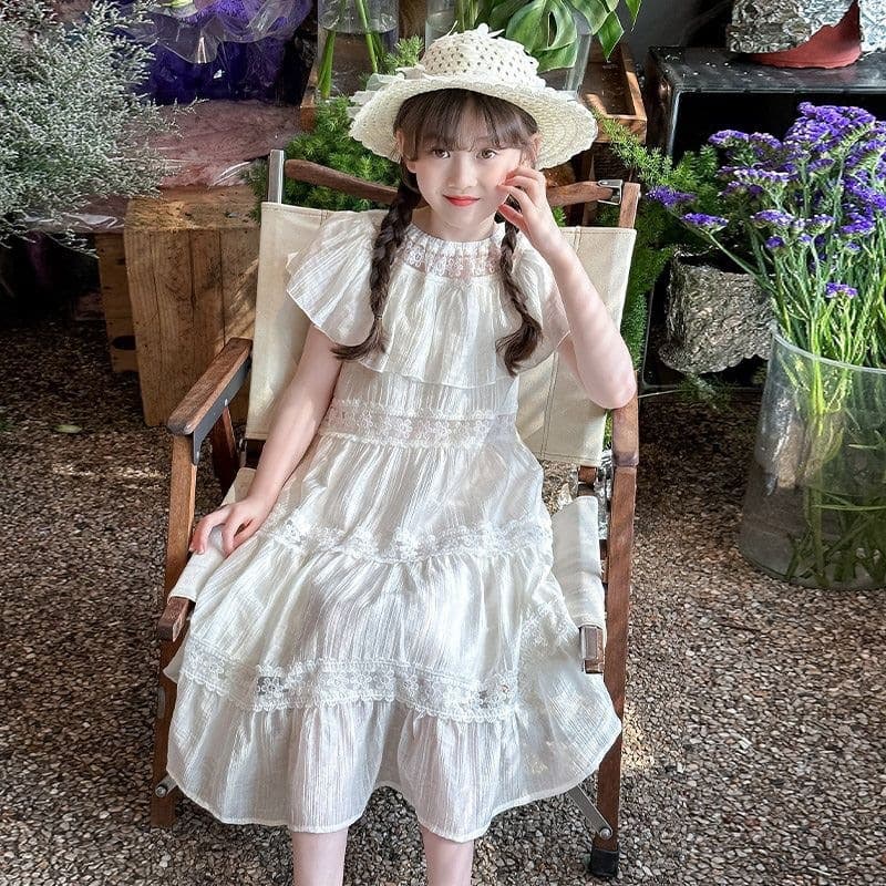 Girls' Summer Dress 2026 New Style Children's Teen Korean Fashion Princess Dress for Little Girls Summer Clothing