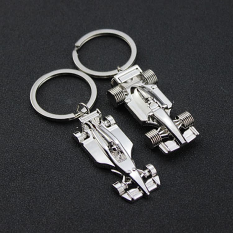 Metal Keychain F1 Racing Car High-Speed Train Pendant Small Decoration Premium Hardware Accessories Gift for Men