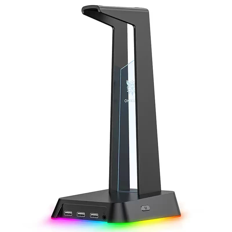 Cross-border InZone Kotion Each H74 E-sports Gaming Headset Stand RGB Glowing HUB Splitter Black White
