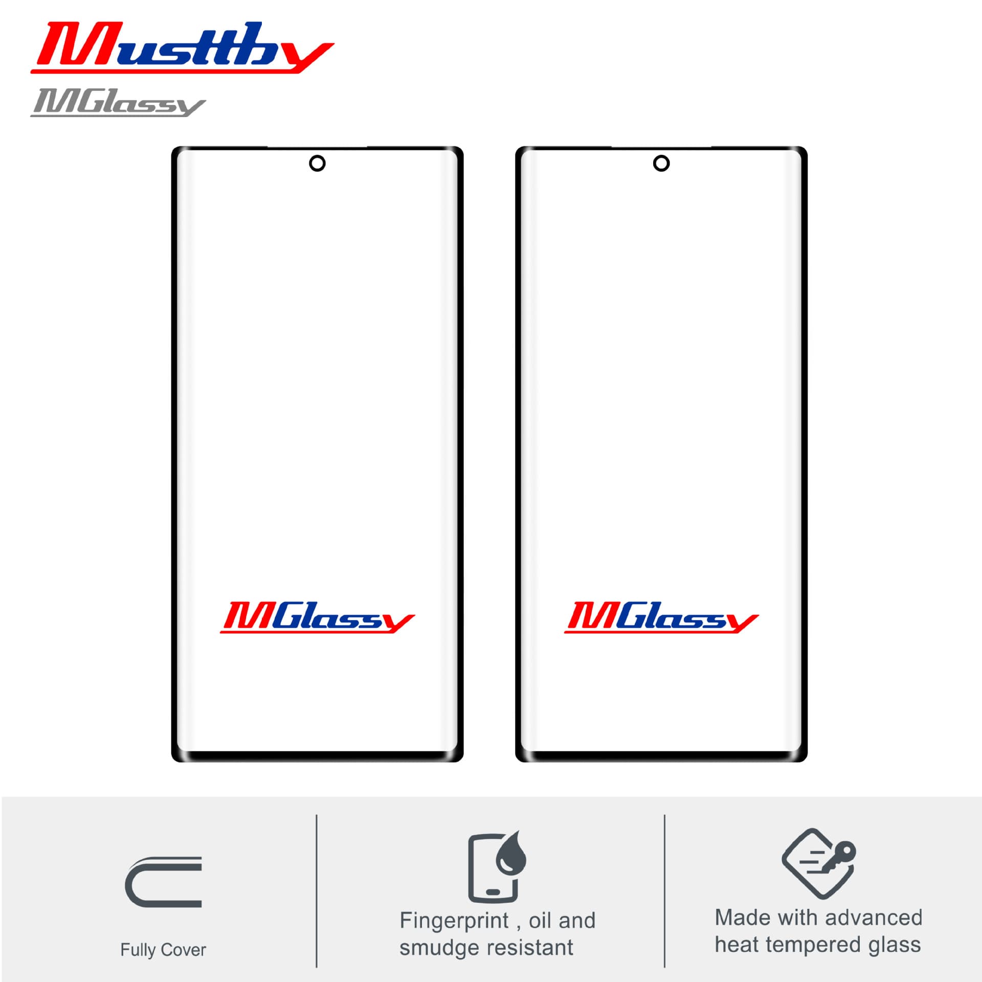 Samsung curved cover oca LCD outer screen glass Musttby MY original applicable S23Ultra/FOLD5