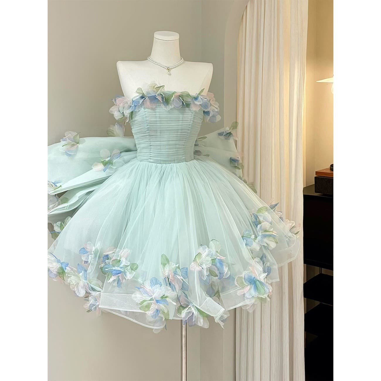 2026 New Forest Style Tube Top Slim Evening Dress High-end Light Luxury Dress High-end Adult Ceremony Puffy Princess Dress