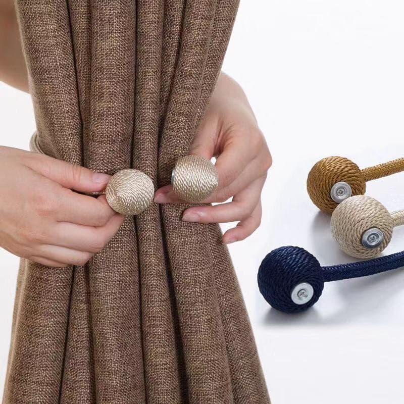 Factory Direct Curtain Tiebacks and Ropes, Curtain Accessories Magnetic No-drill Creative Hanging Ropes and Balls Modern Minimalist