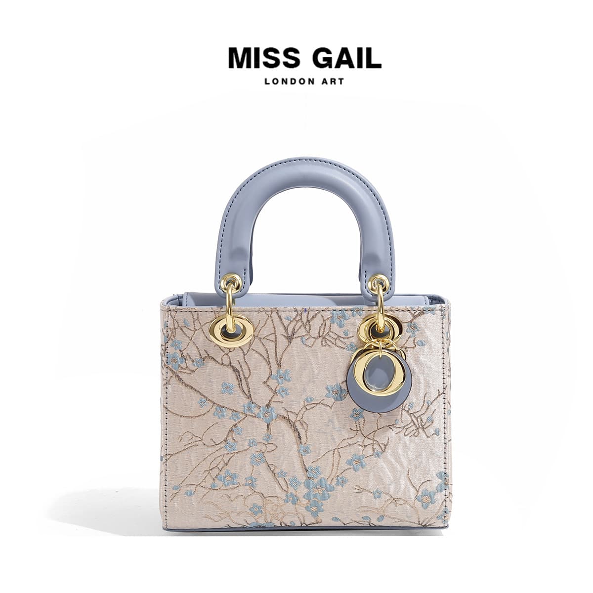 Miss Gail High-End Princess Dai Women's Bag, Large Capacity Handbag, New Plum Blossom Embroidered Single-Shoulder Ladies' Bag