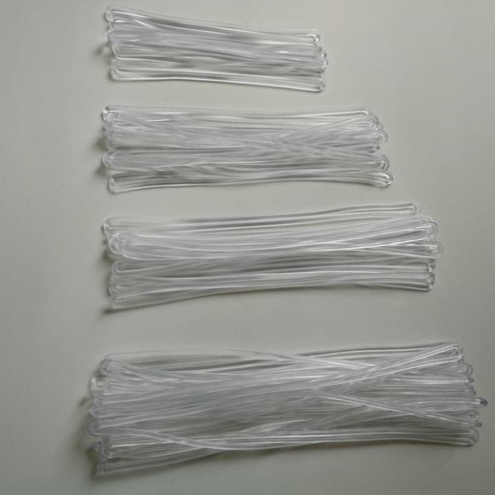 In-Stock PVC Transparent Lanyards for Luggage Tags, Silicone Lanyards, Multi-Colored Hanging Ropes in 15CM and 17CM
