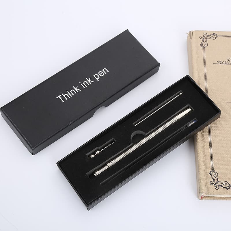Stress reduction spring pen Think ink pen magnetic metal gel pen creative decompression pen available in stock