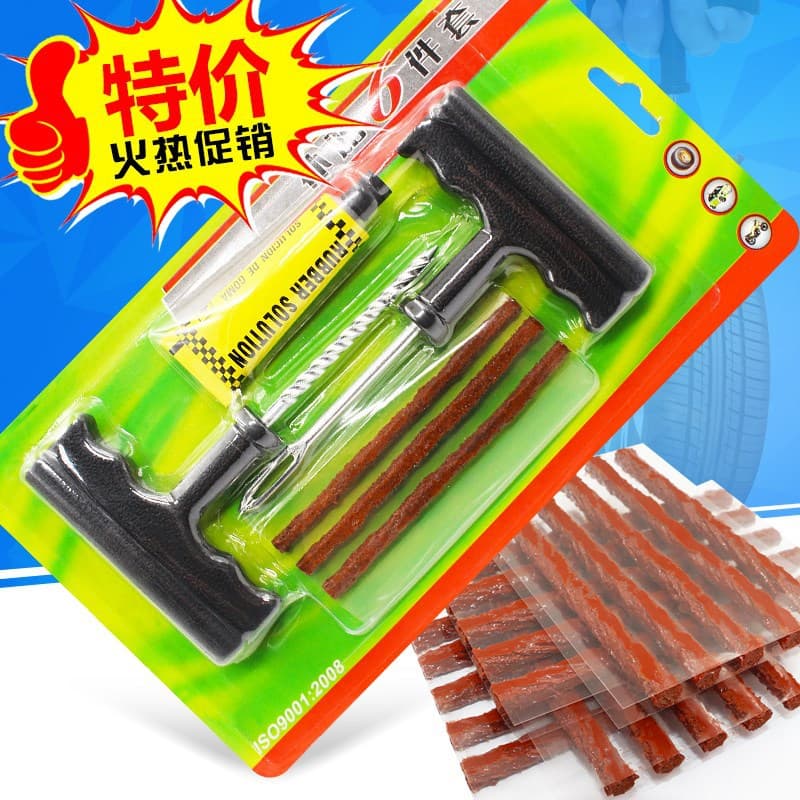 6-Piece Tire Quick Repair Tool Set Emergency Repair Tool Kit for Car, Motorcycle, Battery Car Tire Repair