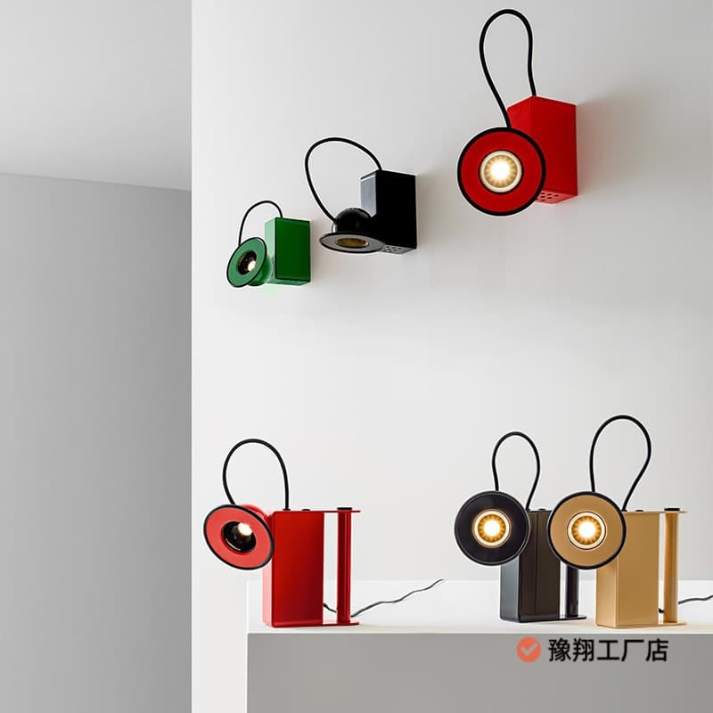 Personalized Fashion Artistic Retro Fun Magnetic Table Lamp Designer Show Flat Children's Room Wall Lamp In Stock Yuxiang Iron